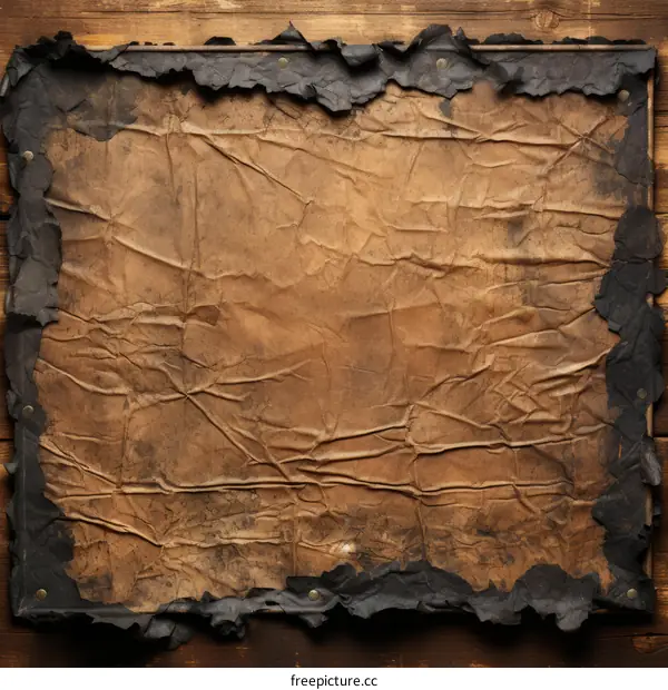 Vintage paper texture background with burnt edges