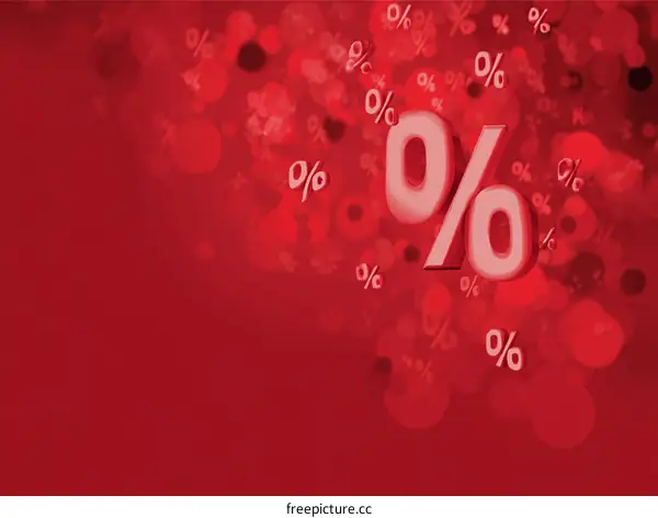 Percentage Discount Background Illustration