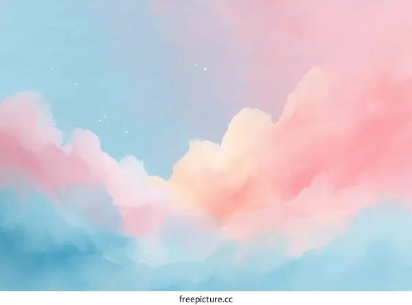 Pastel Sky Abstract Painting