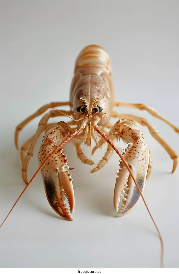 A close up of a lobster