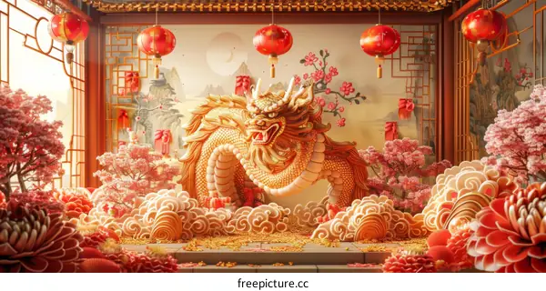 The Golden Dragon, a Symbol of Good Luck and Prosperity