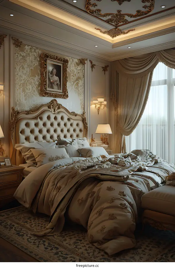 European luxury bedroom