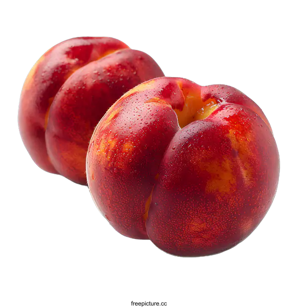 [Transparent Background PNG]Two Fresh Nectarines