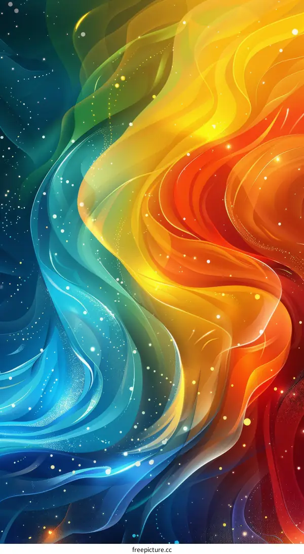 Colorful abstract art painting