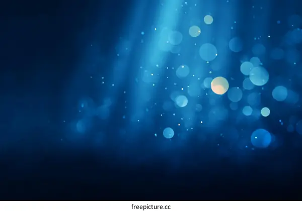 Abstract Blue Bokeh Background Design