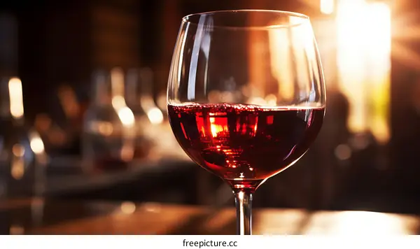 Glass of Red Wine by the Window