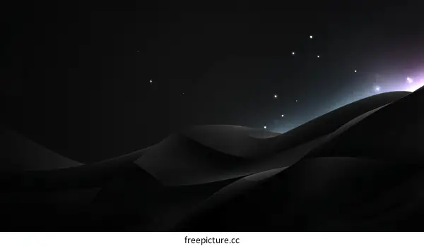 Abstract Dark Landscape Design