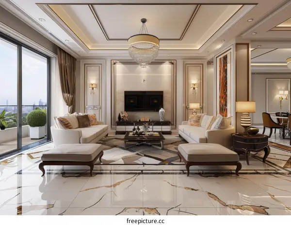 Luxury Modern Interior Living Room Design