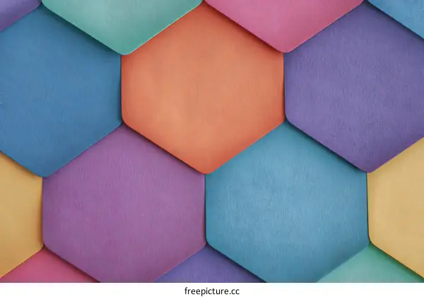 Colorful Hexagon Pattern Background Design