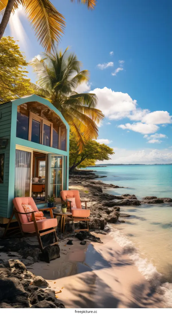 Caribbean Tiny House Rental with Amazing Beachfront Views