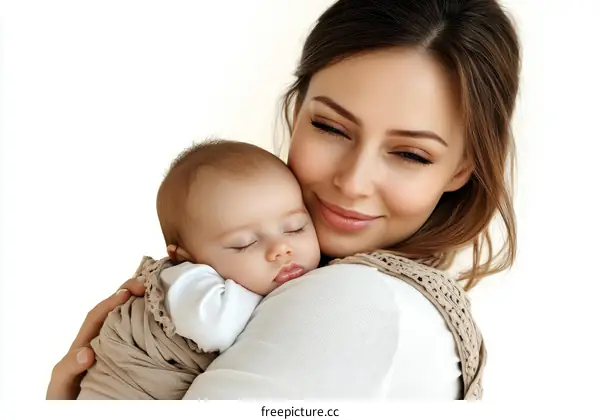 Mother and Baby Bonding Moment