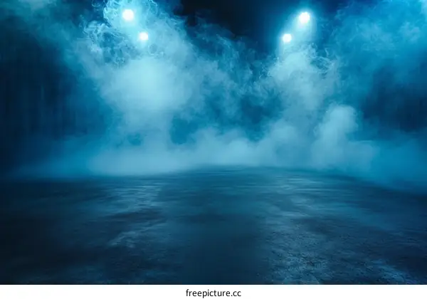 Blue smoke background