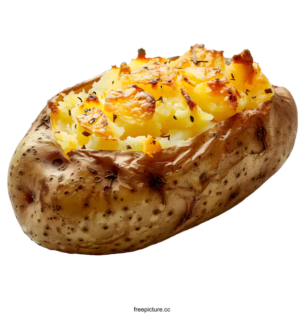 [Transparent Background PNG]Baked potato with butter