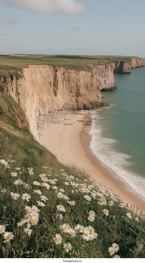 Coastal Cliffs and Seaside Flowers