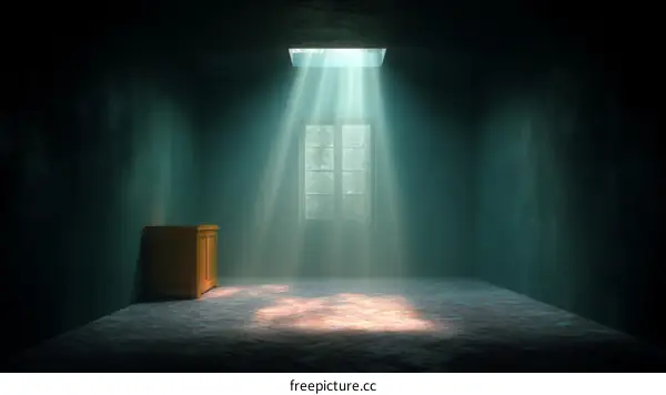 Empty Room with Sunlight Rays