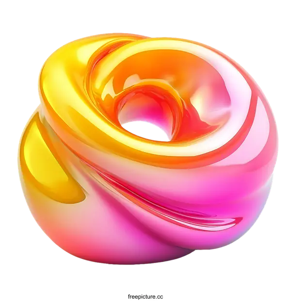 [Transparent Background PNG]Abstract Colorful Intertwined Rings