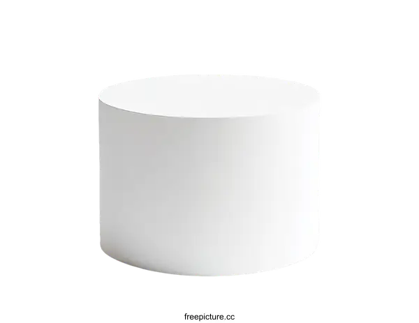 [Transparent Background PNG]White Cylindrical Display Podium Studio Background