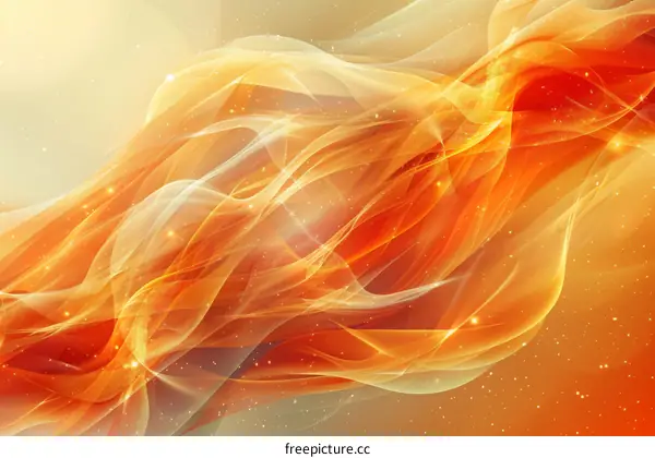 Abstract Flame-like Dynamic Flow Art