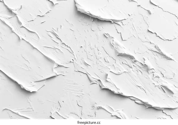 White Oil Paint Texture Closeup