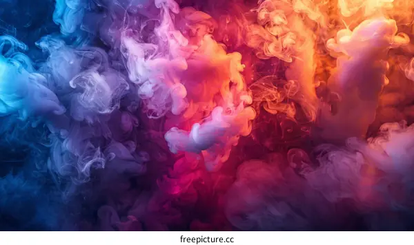 Colorful smoke background