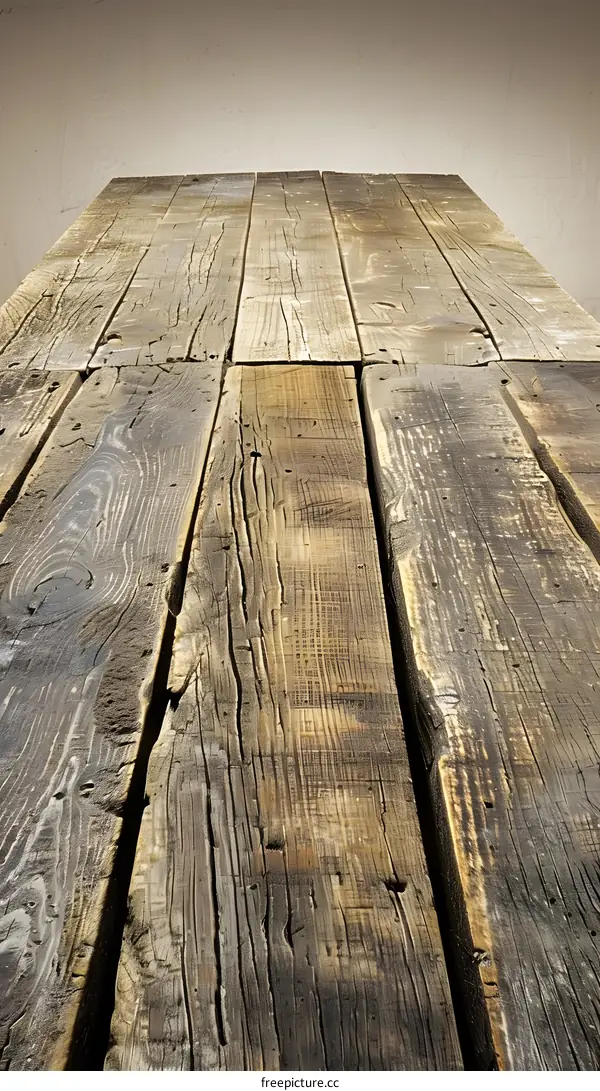 Old Rustic Wood Plank Texture Background