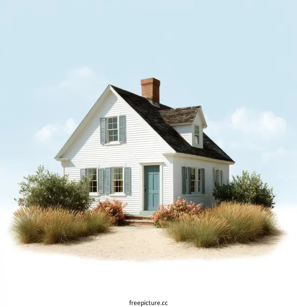 Charming Coastal Cottage House Exterior
