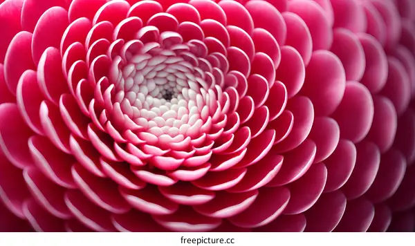 Pink flower with white center