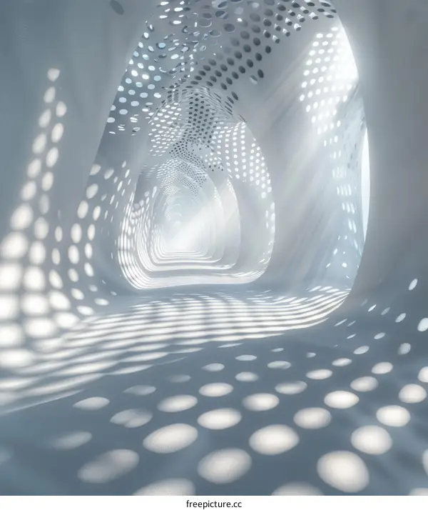 Parametric Tunnel: Futuristic Architecture & Interior Design
