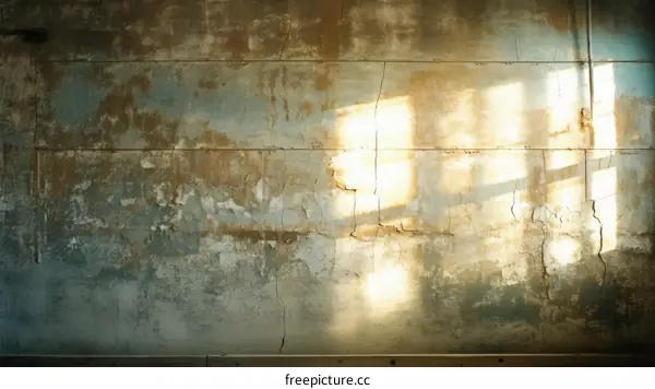 Sunlight Streaming Through a Crack in an Ancient Wall