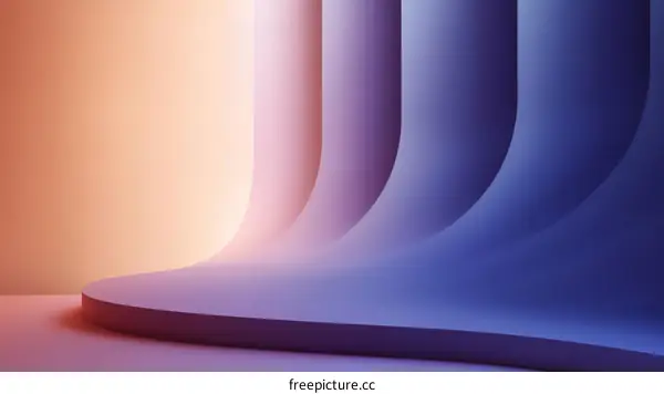 Abstract Gradient Display Stage Design