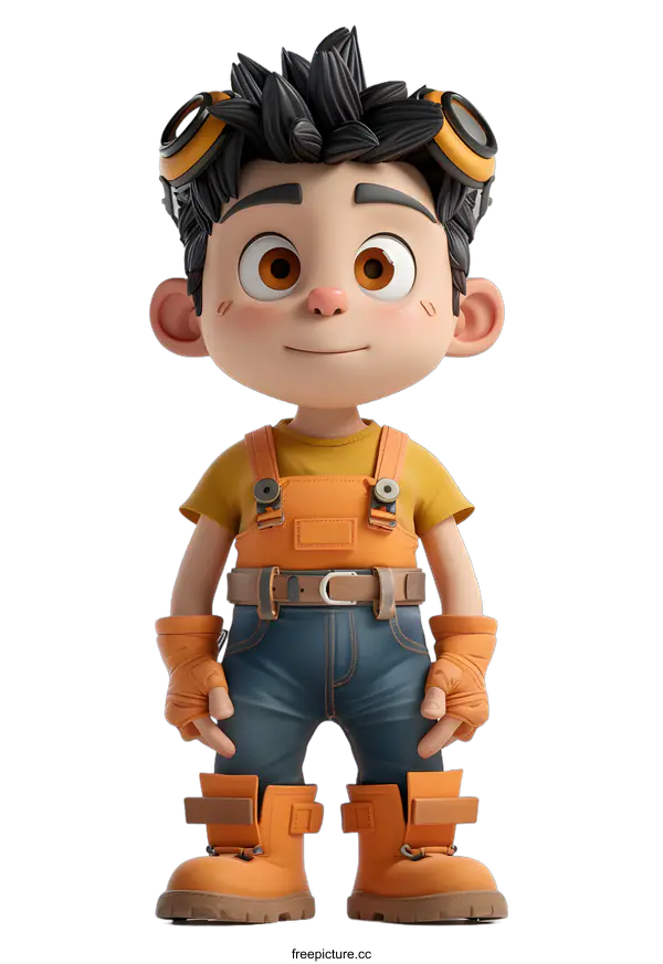 [Transparent Background PNG]Little Builder Boy