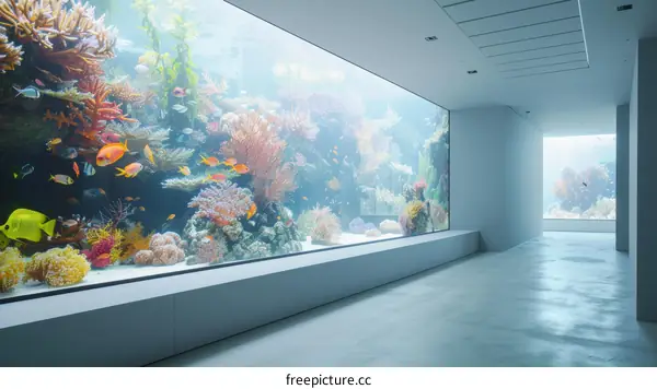 Vibrant Coral Reef Ecosystem with Colorful Fish