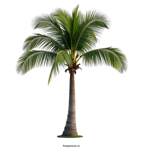 [Transparent Background PNG]Isolated Palm Tree on transparent background