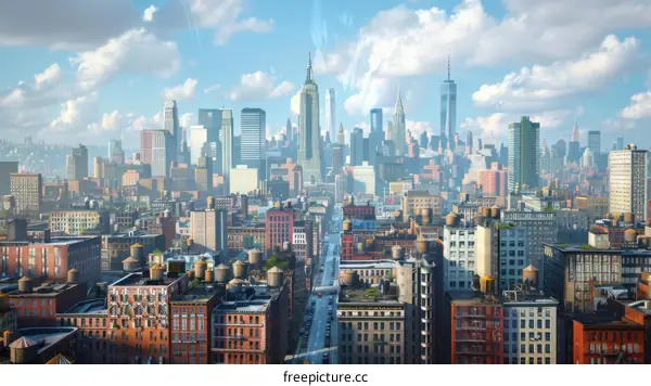 Manhattan Skyline at Dusk