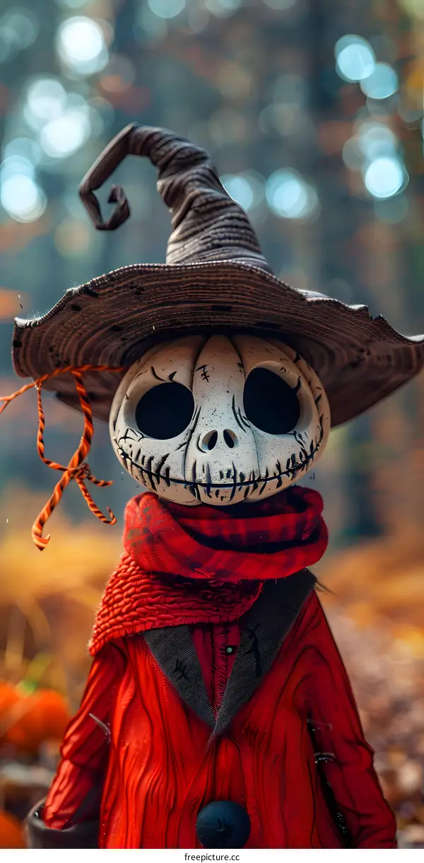 Halloween Pumpkin Head Doll