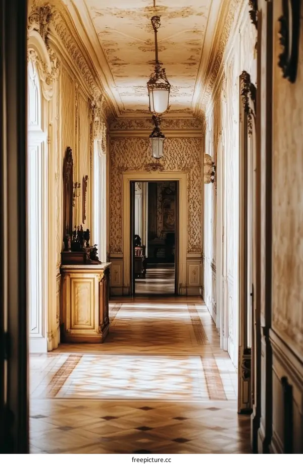 Elegant  Antique  Hallway  Interior  Design