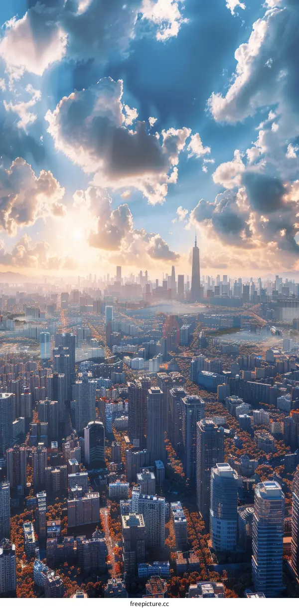 Shenzhen Skyline with Ping An Finance Center