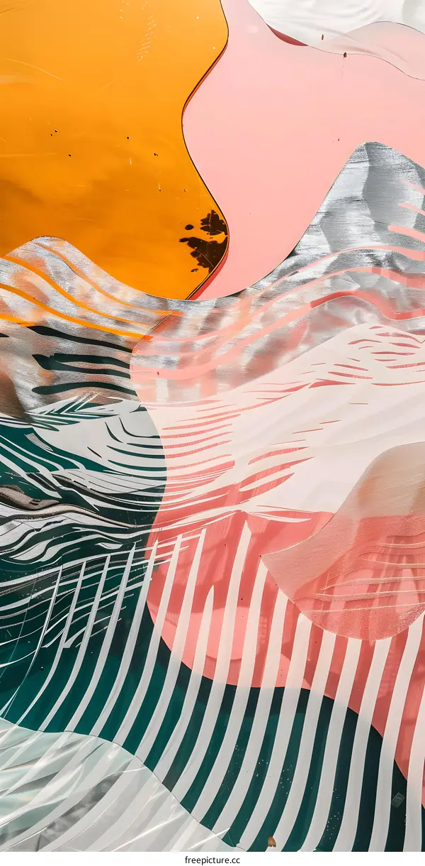 Abstract Art Photography of Colorful Stripes and Shapes
