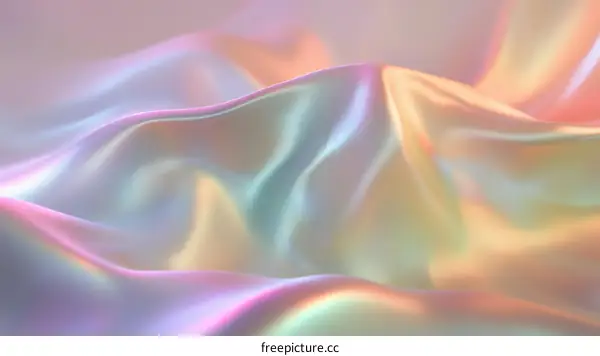 Abstract iridescent silk fabric texture