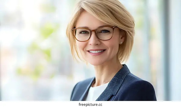 Business Woman Portrait Close-up Professional