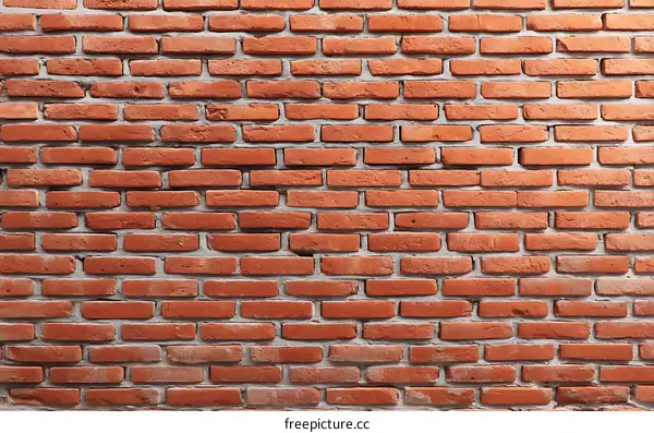 Classic Red Brick Wall Texture Background