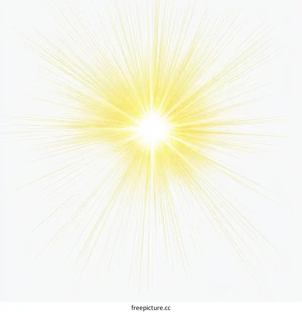 Abstract Radiating Light Burst Illustration