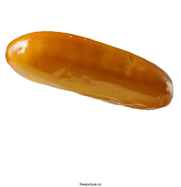 [Transparent Background PNG]A single bright yellow date in mid air