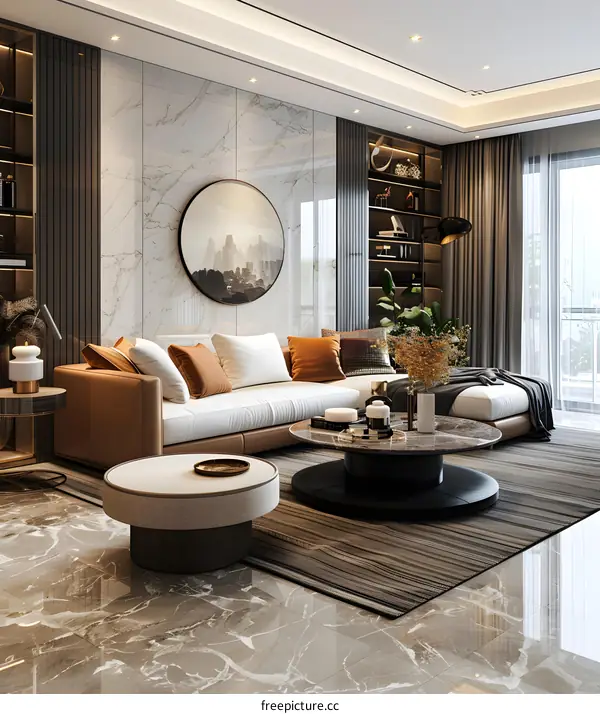 Modern minimalist living room