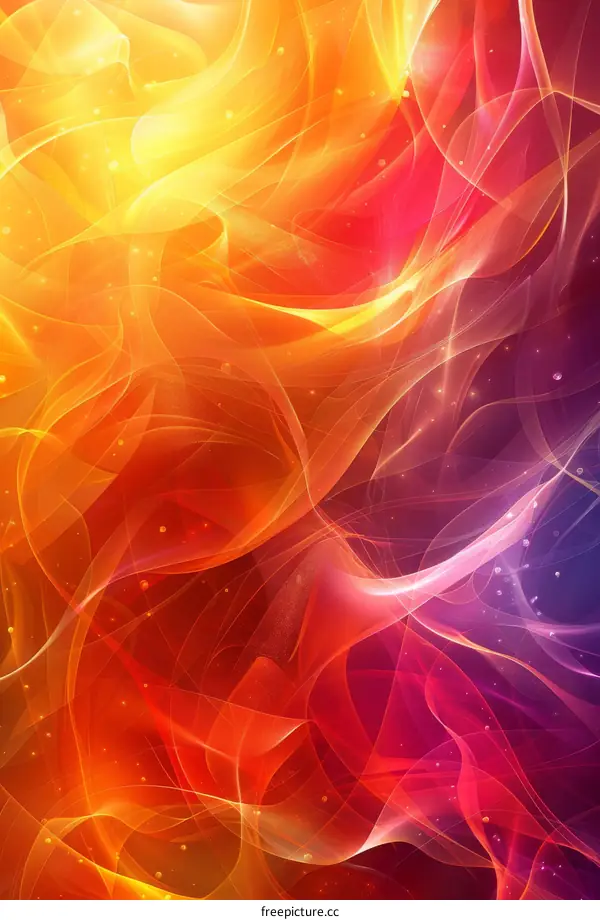 Abstract Colorful Flowing Lines