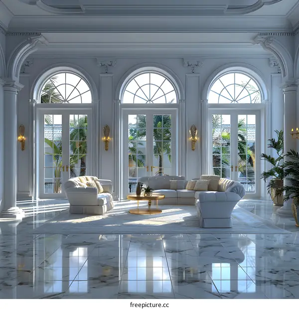 The interior design is very luxurious