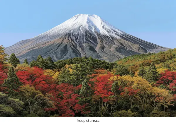 Mount Fuji in Autumn