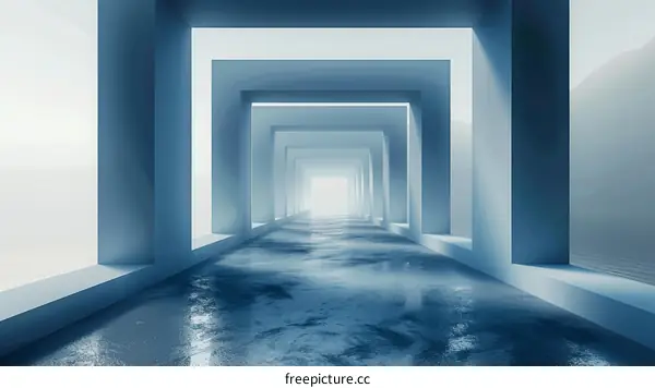 Futuristic Sci-Fi Corridor Interior