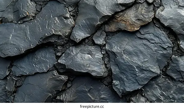 Black and grey slate rock background
