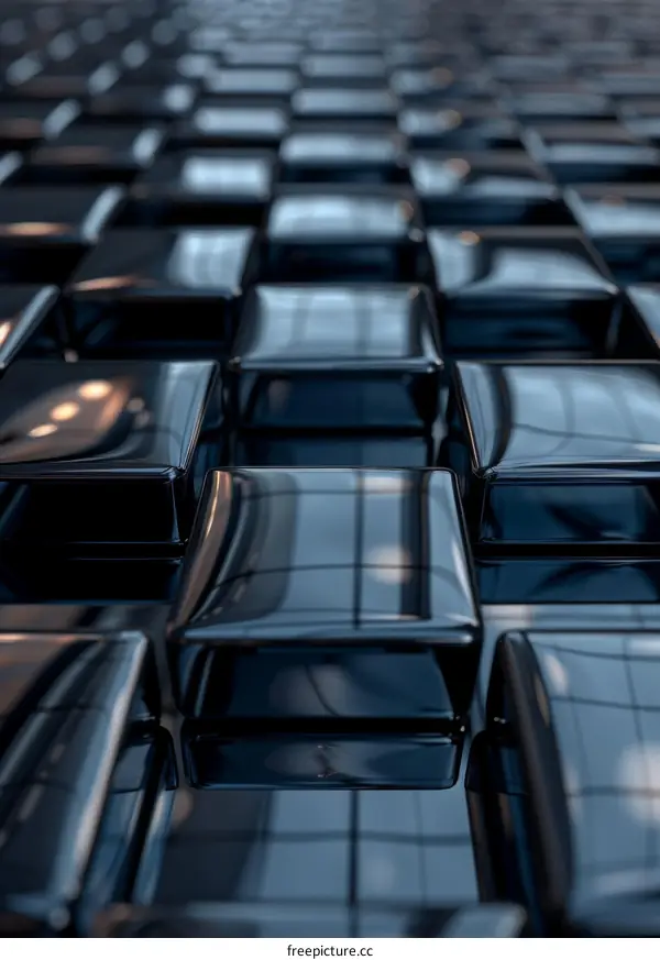 Black 3D cubes background